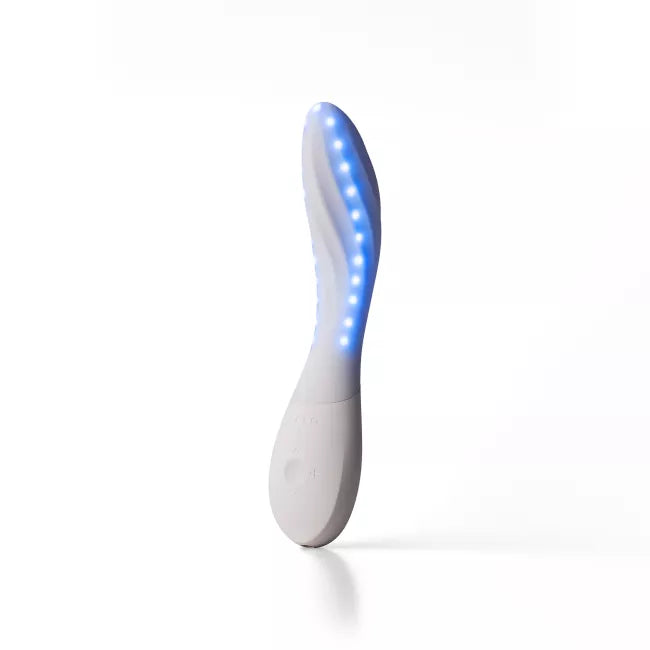 LELO - Mona Spectra Penggetar Titik G dengan Kawalan Aplikasi, Cahaya Merah (Putih)