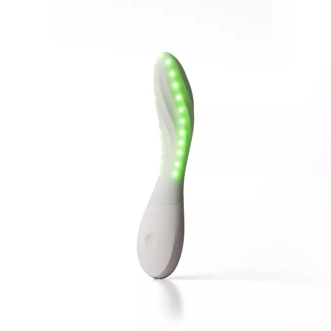 LELO - Mona Spectra Penggetar Titik G dengan Kawalan Aplikasi, Cahaya Merah (Putih)