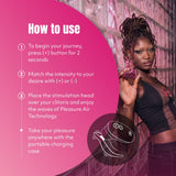 Womanizer - Snap Portable Clitoral Air Stimulator (Crushed Berry) WM1096 CherryAffairs
