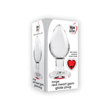 Adam & Eve - Red Heart Gem Glass Anal Plug AE1057 CherryAffairs