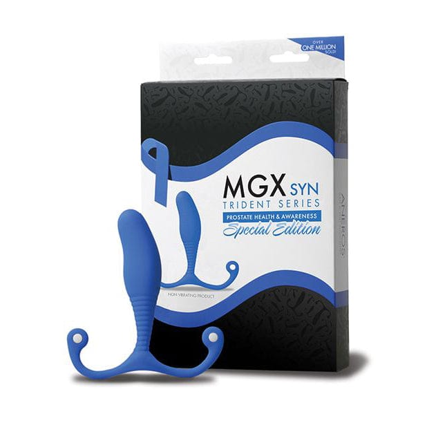 Aneros - MGX Syn Trident Series Special Edition Prostate Stimulator (Blue) AN1027 CherryAffairs