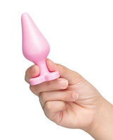 B-Vibe - B-Mine Butties Heart-Base Silicone Anal Plug (Pink) BV1027 CherryAffairs