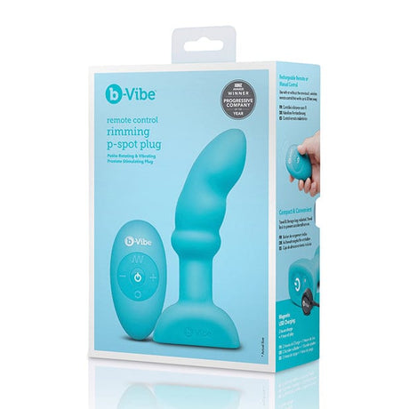 B-Vibe - Remote Control Rimming P Spot Anal Plug (Blue) BV1022 CherryAffairs