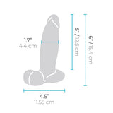 B Vibe - Slipskin 6" Girthy Realistic Dildo (Mocha) BV1019 CherryAffairs