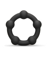 B-Vibe - Snug Silicone Cock Ring Collection (Black) CherryAffairs