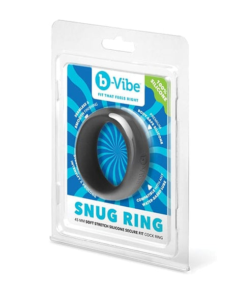 B-Vibe - Snug Silicone Cock Ring Collection (Black) BV1039 CherryAffairs