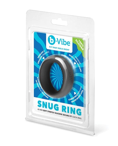 B-Vibe - Koleksi Gelang Zakar Silikon Snug (Hitam)