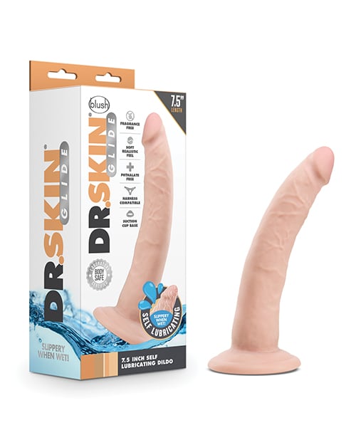 Blush Novelties - Dr Skin Glide Self Lubricating Suction Cup Dildo – product image