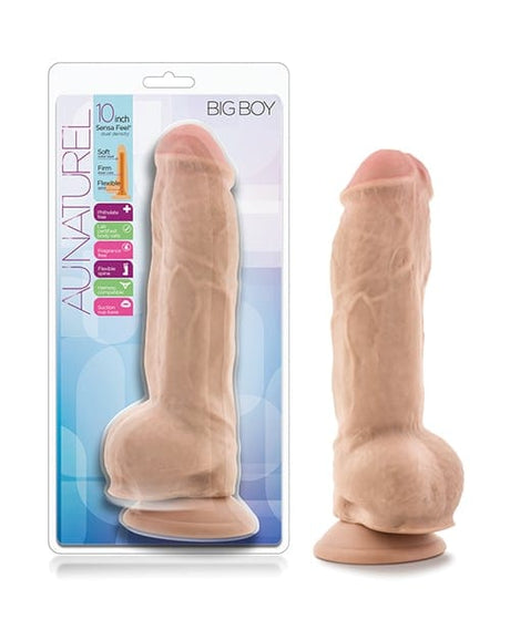 Blush Novelties - Au Naturel Big Boy Dual Density Suction Dildo (Beige) BN1181 CherryAffairs