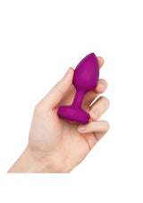 B-Vibe - Rechargeable Vibrating Jewel Anal Plug S/M (Pink) – product view 5