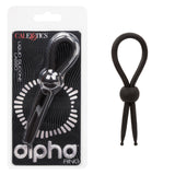 CalExotics - Alpha Liquid Silicone Adjustable Lasso Cock Ring (Black) – product image