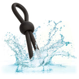 CalExotics - Alpha Liquid Silicone Adjustable Lasso Cock Ring (Black) – product view 7