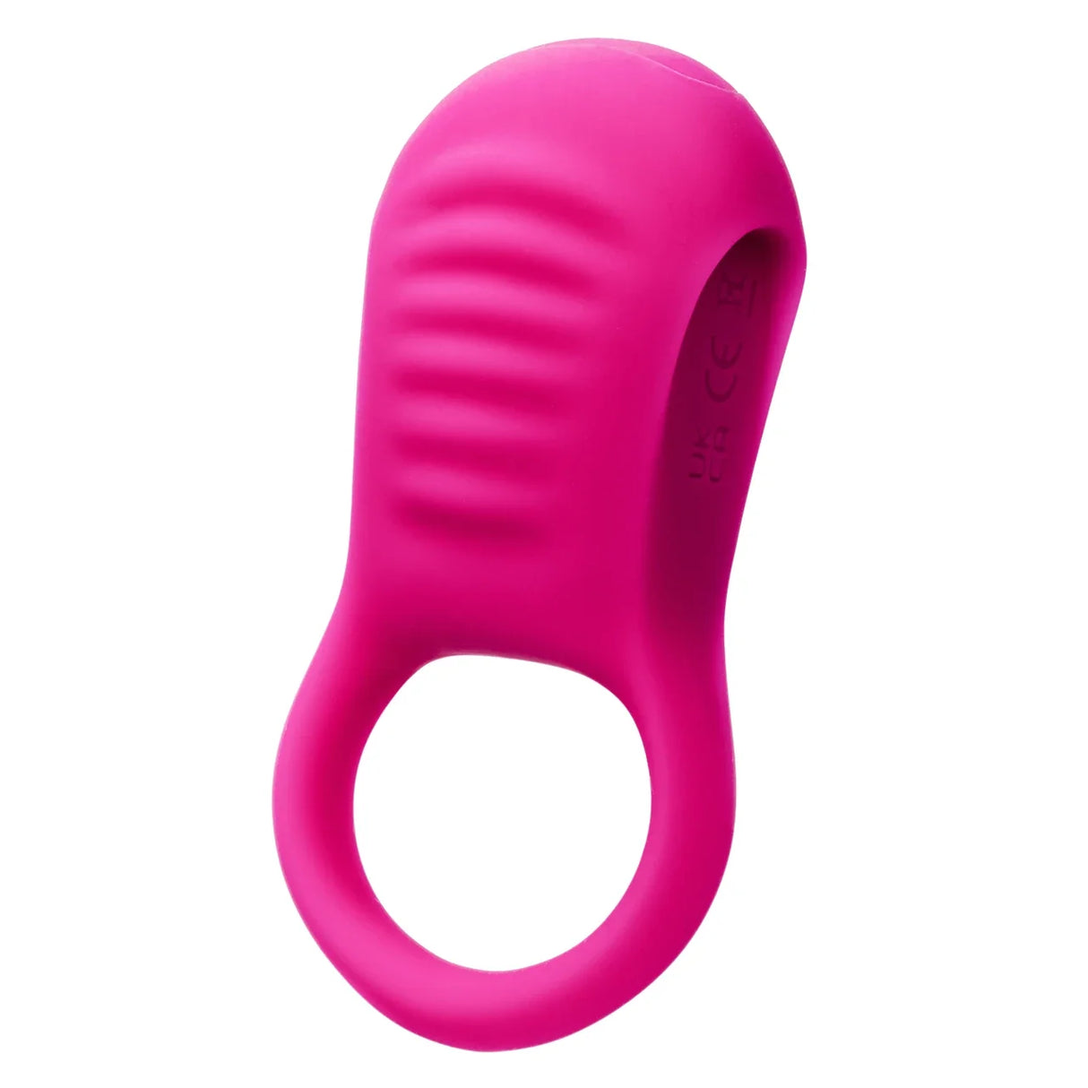 CalExotics - Basic Essentials Rechargeable Ridge Rider Cock Ring (Pink) – product view 3