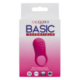 CalExotics - Basic Essentials Rechargeable Ridge Rider Cock Ring (Pink) – product view 4