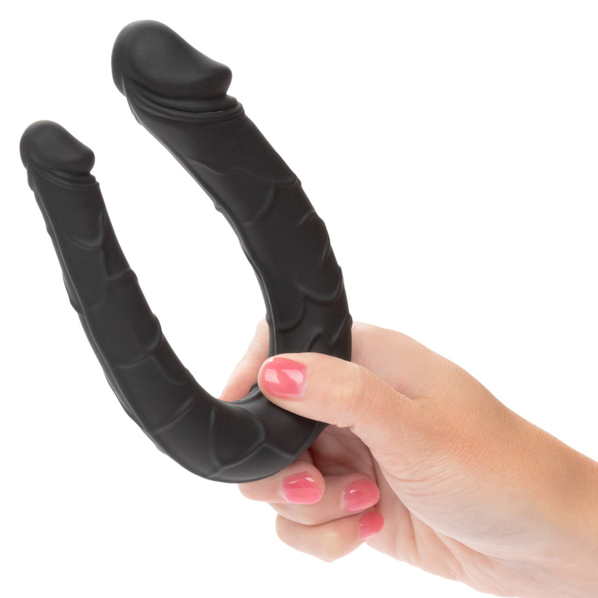 CalExotics - Boundless AC/DC Flexible Double Ended Silicone Dildo (Black) – product view 2