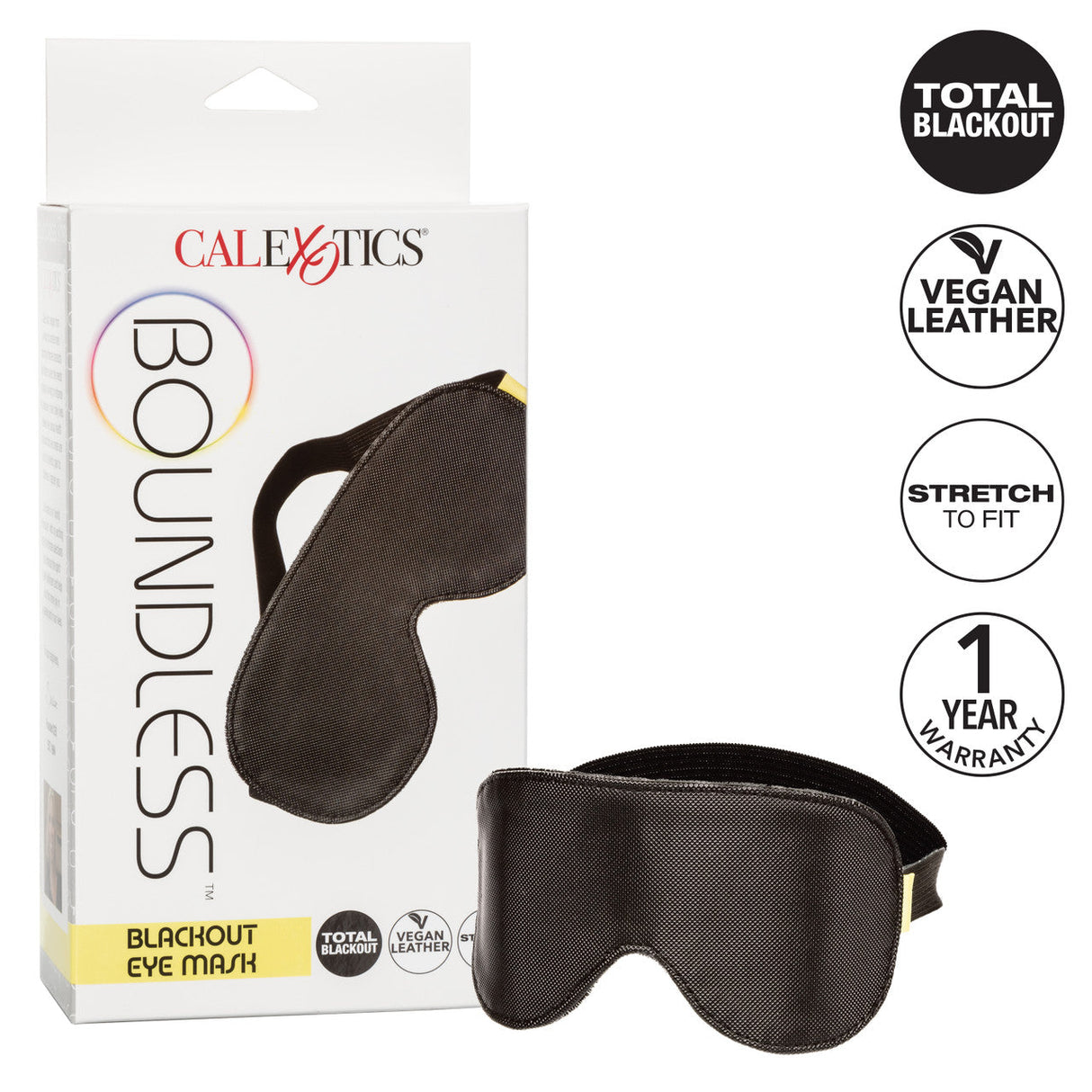 CalExotics - Boundless Padded Blackout Sensory Eye Mask (Black) – product view 6