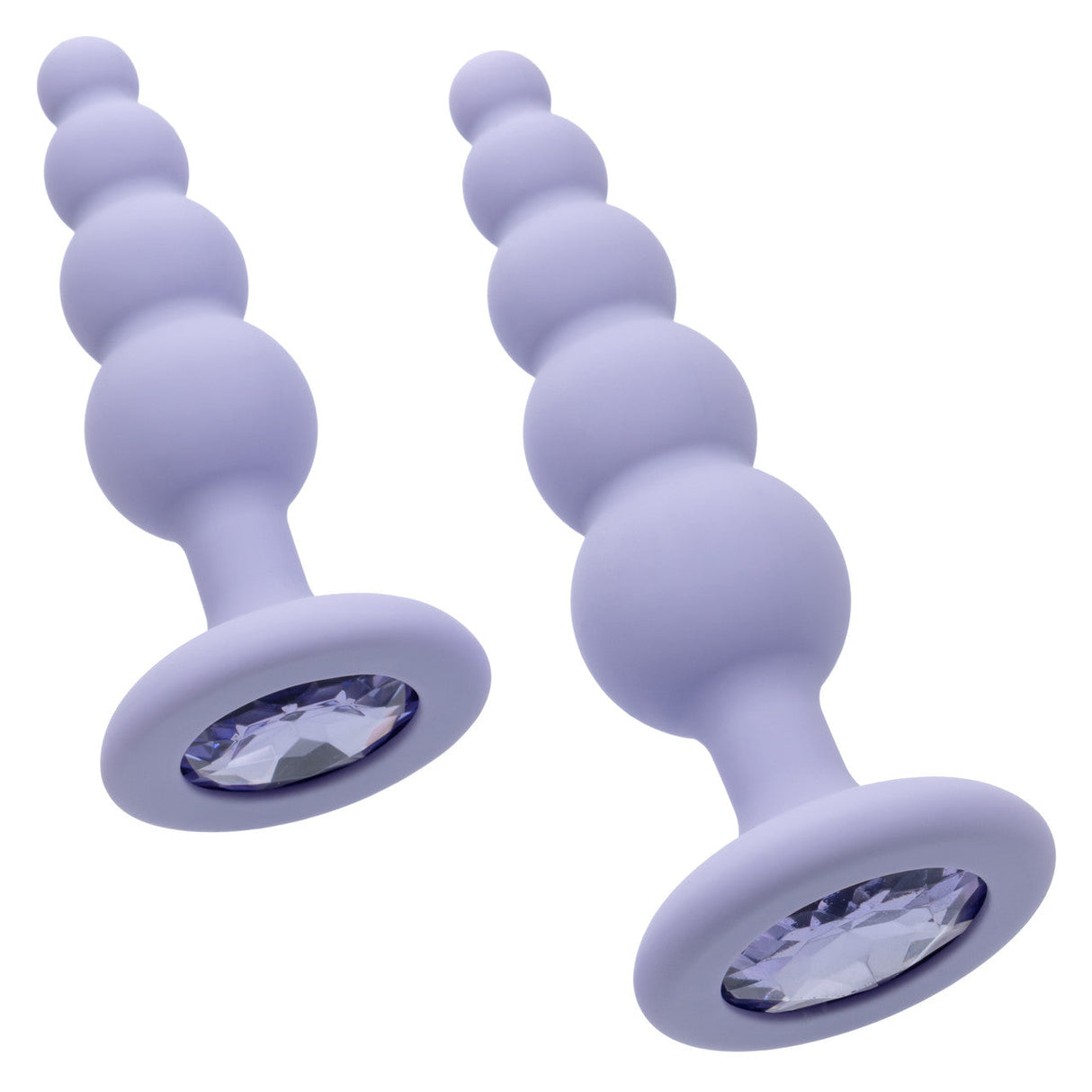 CalExotics - First Time Crystal Beaded Anal Probe Duo (Purple) – product view 7