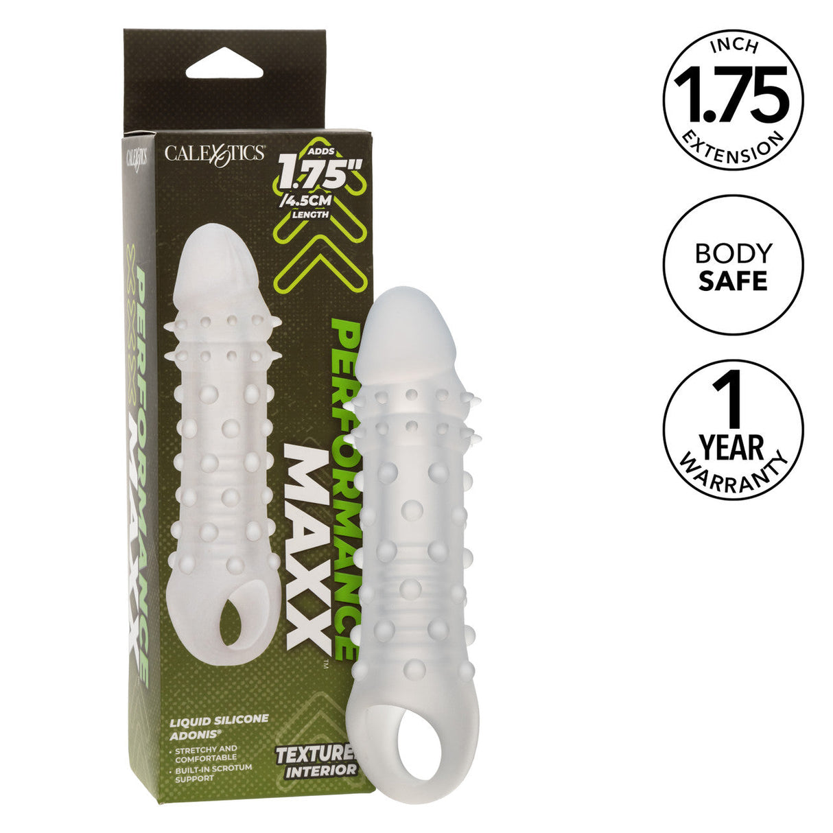 CalExotics - Performance Maxx Liquid Silicone Adonis Extension Sleeve (Clear) – product view 7