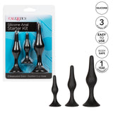 CalExotics - Silicone Graduated Anal Starter Kit with Suction Bases (Black) – product view 7
