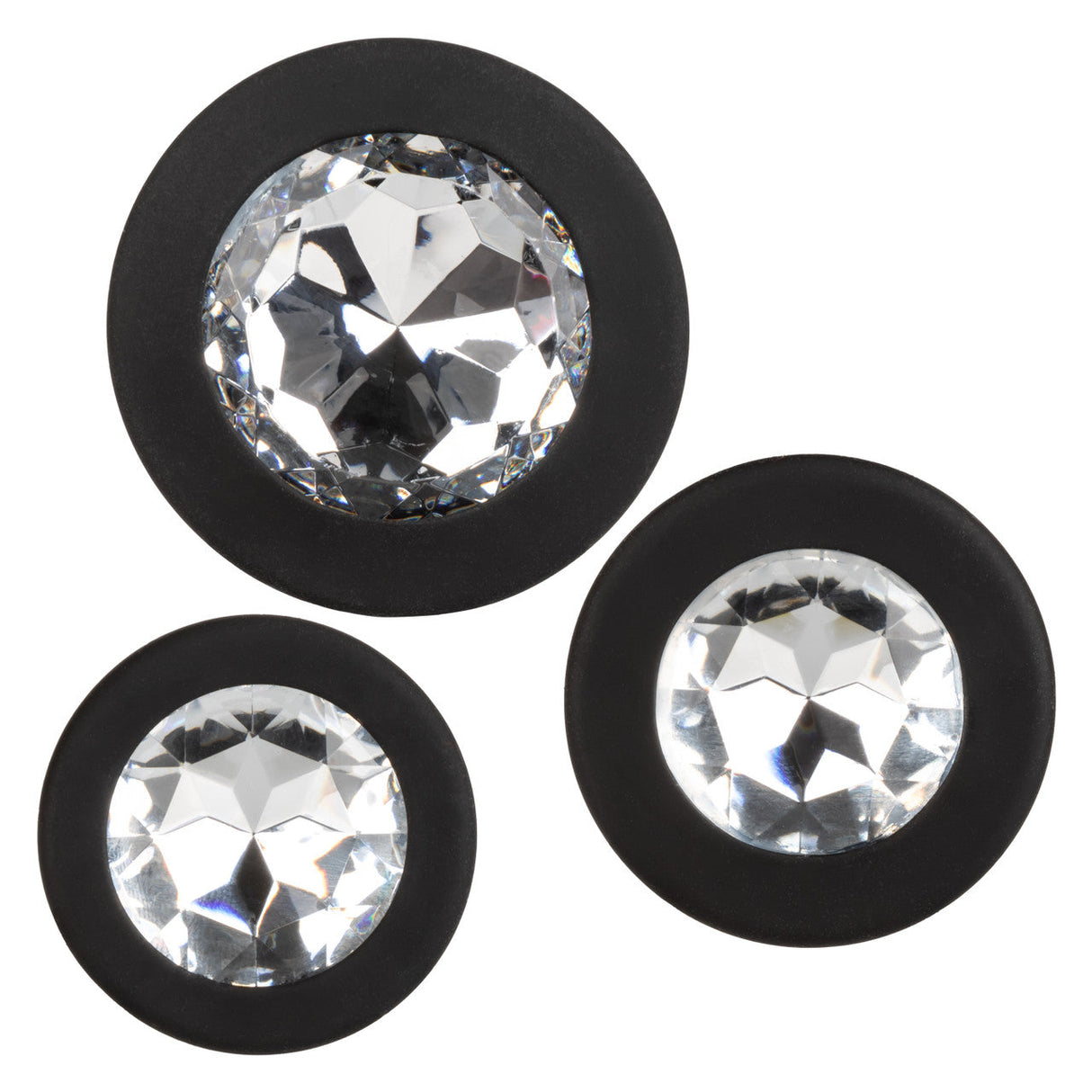 CalExotics - Silicone Gem Graduated Anal Plug Kit (Black) – product view 15