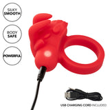 CalExotics - Rechargeable Matador Triple-Stimulation Cock Ring (Red) – product view 8