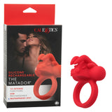 CalExotics - Rechargeable Matador Triple-Stimulation Cock Ring (Red) – product view 14