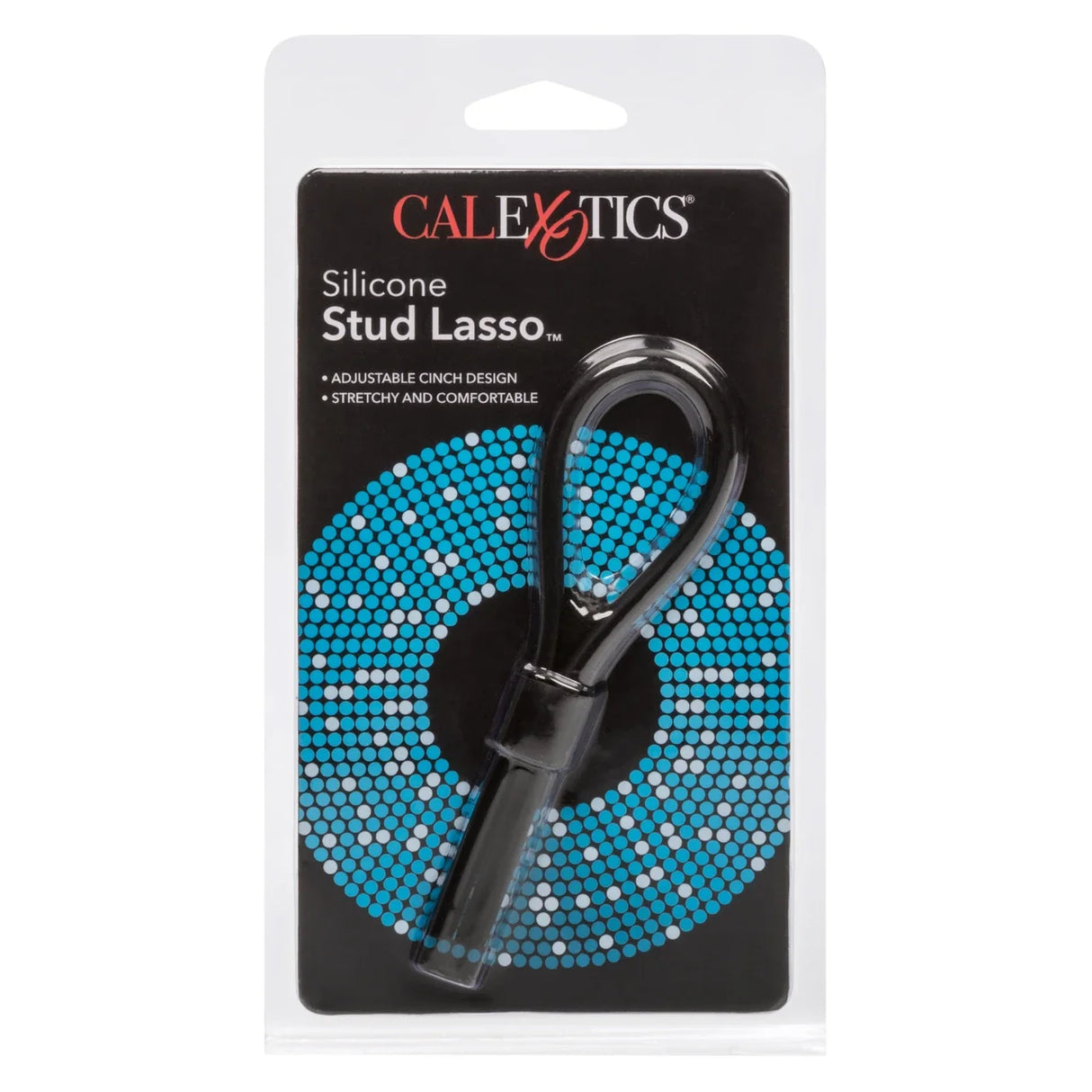 CalExotics - Silicone Stud Adjustable Lasso Cock Ring (Black) – product view 3