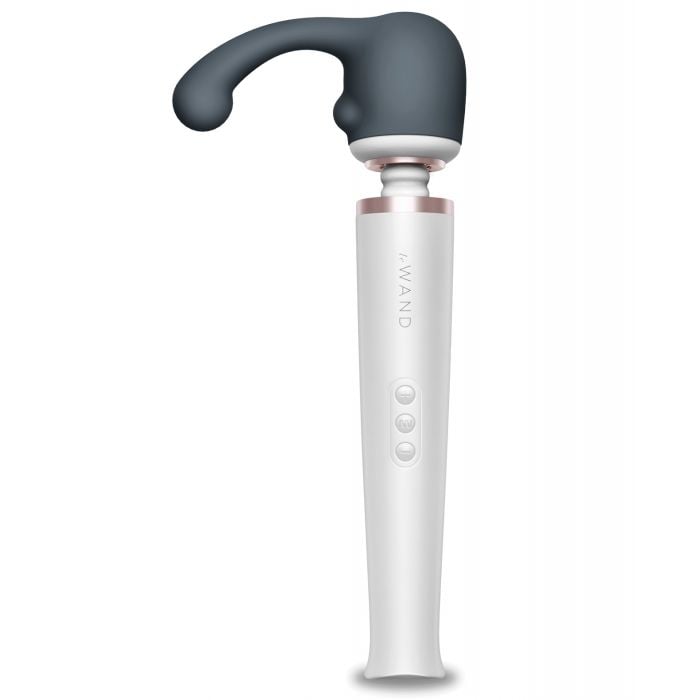Le Wand - Curve Silicone G Spot Wand Attachment (White) – product view 3