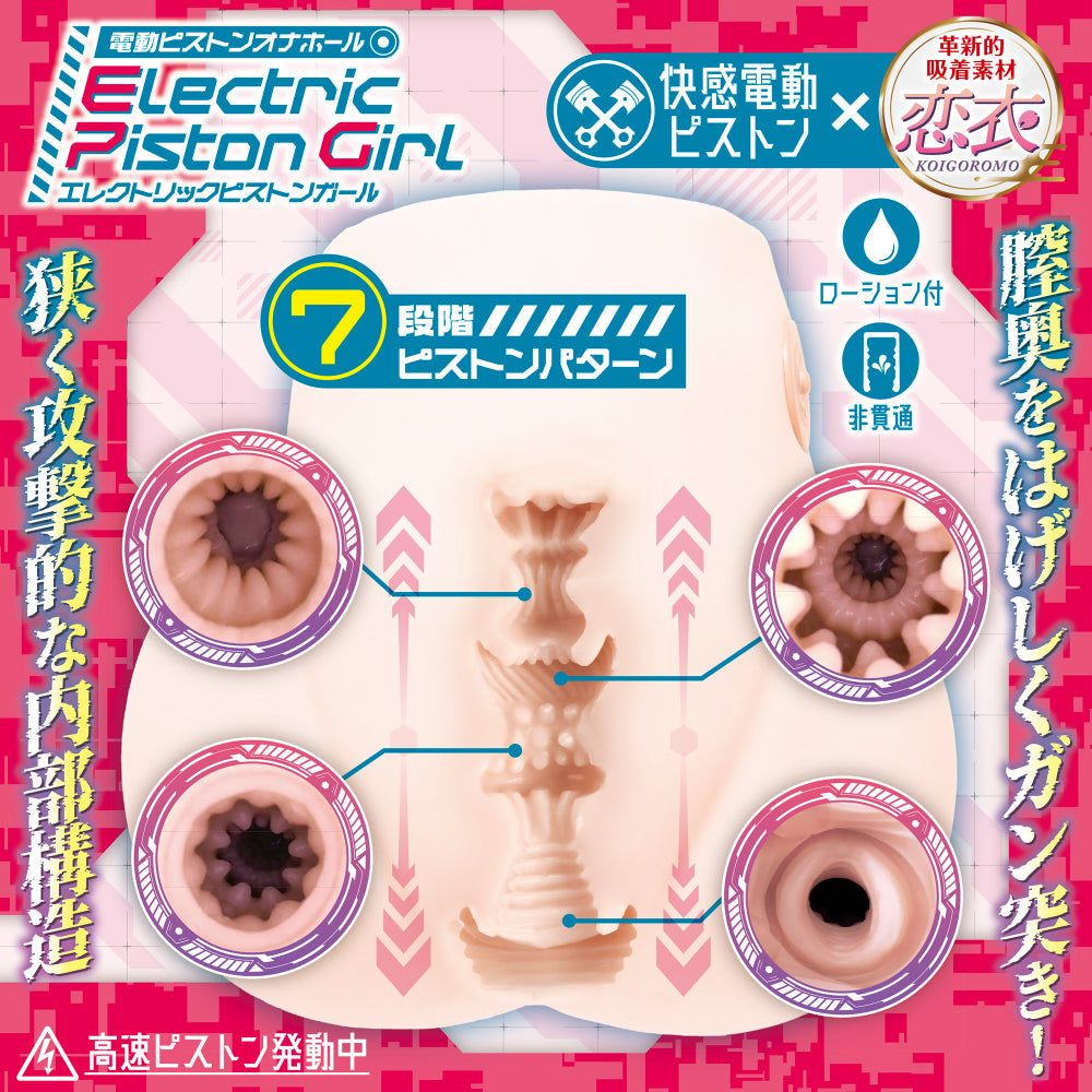 maccos japan - Electric Piston Girl Rechargeable Automatic Masturbator – product view 3
