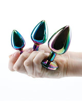 NS Novelties - Rear Assets Rainbow Gem Aluminium Anal Trainer Kit NS1176 CherryAffairs