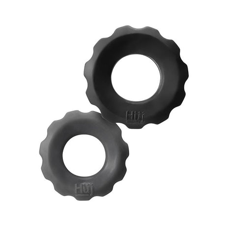 Hunky Junk - Cog Textured Cock Ring Set in Two Sizes – product view 2