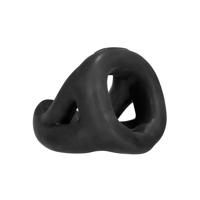 Hunky Junk - Slingshot Three Ring Teardrop Cock Sling (Black) – product image