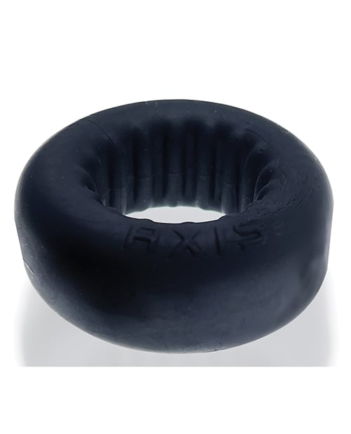 Oxballs - Axis Rib-Grip Stretch Cock Ring (Black) – product view 3