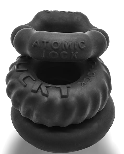 Oxballs - Bonemaker Night Edition Three-Piece Cock Ring Set – product view 3