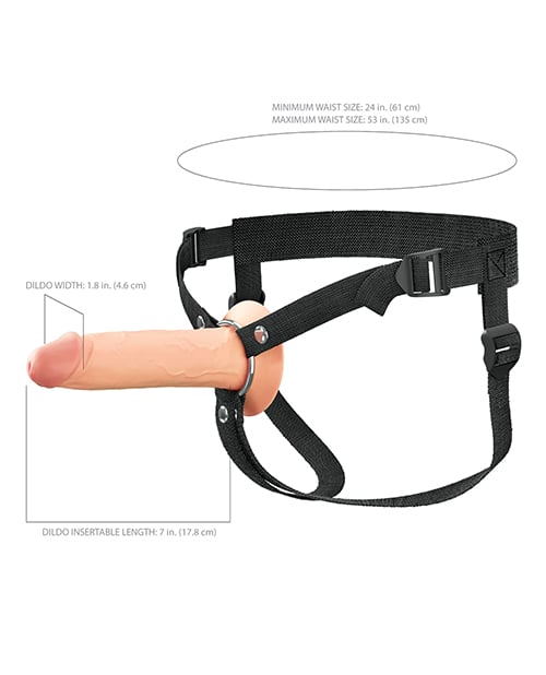 Pipedream - Fantasy X Tensions Elite Dual Density Silicone Hollow Strap On – product view 4