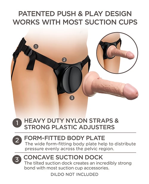 Pipedream - King Cock Elite Beginners Body Dock Strap On Harness (Black) – product view 5