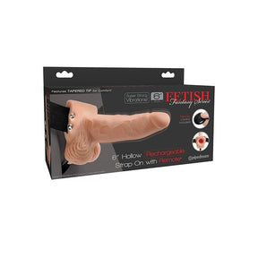Pipedream - Fetish Fantasy Remote Controlled Rechargeable Hollow Strap On (Beige) – product image