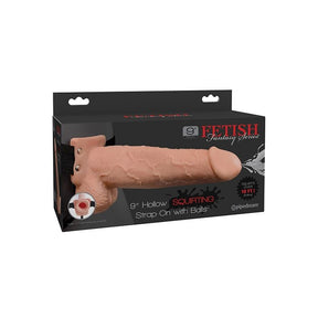 Pipedream - Fetish Fantasy Squirting Hollow Strap On Dildo (Beige) – product image