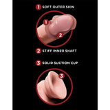 Pipedream - King Cock Plus Triple-Density Dildo with Swinging Balls – product view 5