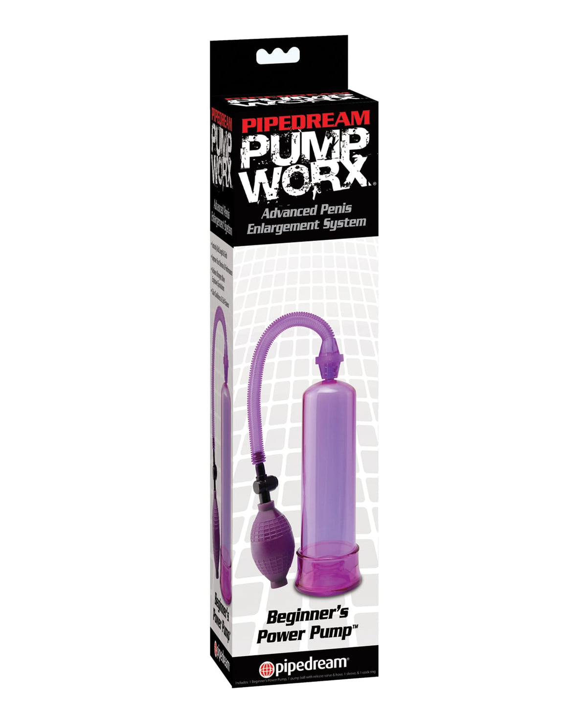 Pipedream - Pump Worx Beginners Manual Penis Pump (Purple) – product image