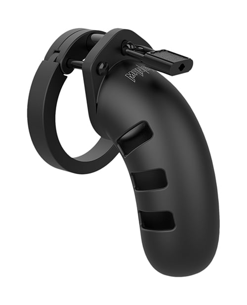Shots - ManCage Model 21 Silicone Chastity Cage (Black) – product image