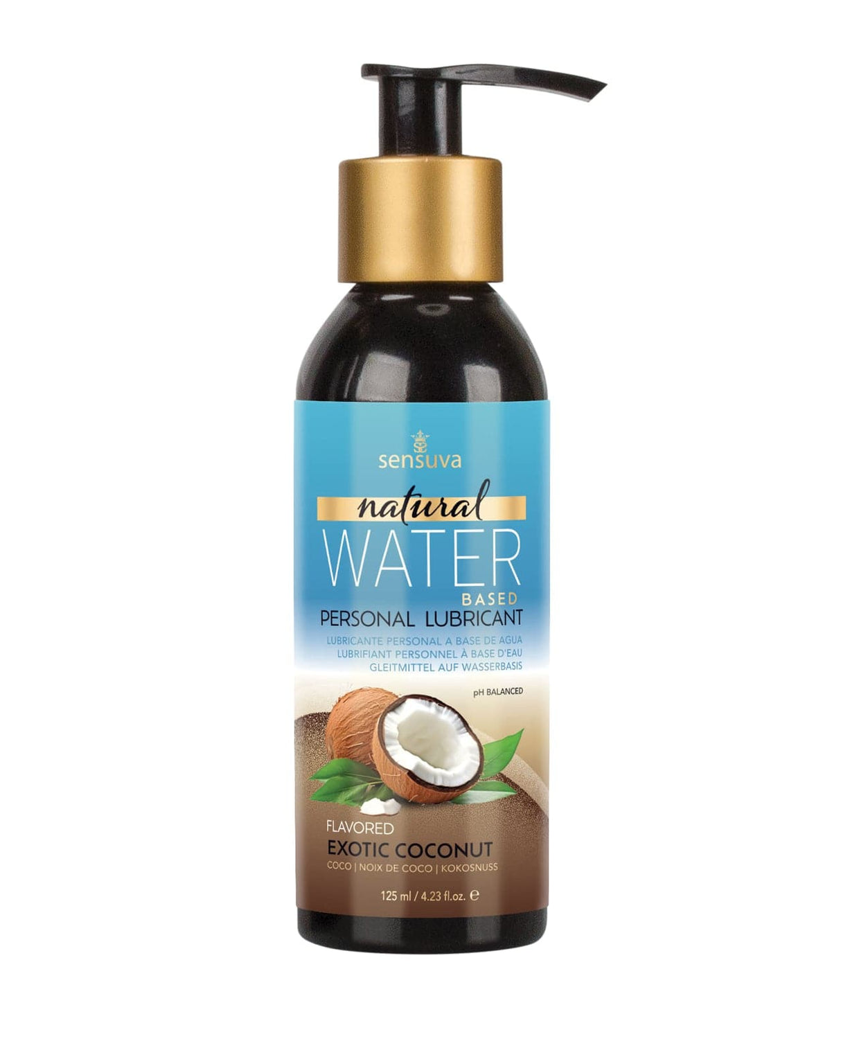 Sensuva - Natural Exotic Coconut Water Based Personal Lubricant 125 ml SV1039 CherryAffairs