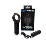 Bathmate - Vibe Edge Vibrating Glans Tickler Masturbator (Black) BM1091 CherryAffairs