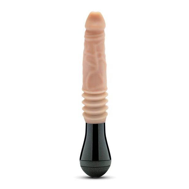 Blush Novelties - DrSkin Silicone Dr Knight Thrusting Gyrating Vibrating Dildo (Beige) BN1156 CherryAffairs