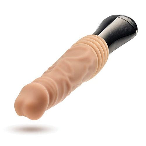 Blush Novelties - DrSkin Silicone Dr Knight Thrusting Gyrating Vibrating Dildo (Beige) BN1156 CherryAffairs