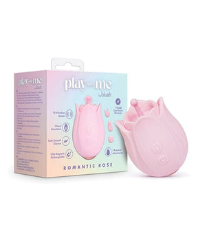 Blush Novelties - Play With Me Romantic Rose Rechargeable Silicone Clitoral Vibrator (Pink) BN1178 CherryAffairs