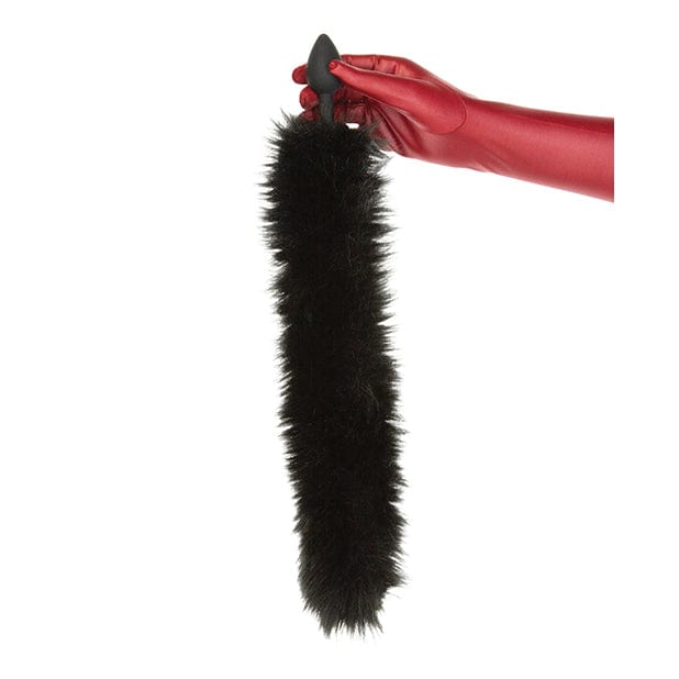 BMS - Punishment Fox Tail Anal Plug (Black) | CherryAffairs   CherryAffairs.sg