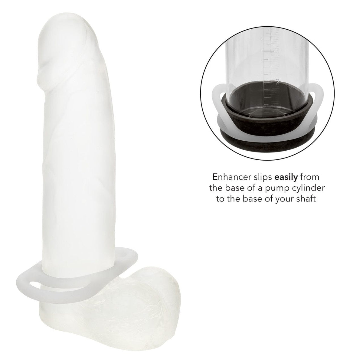 CalExotics - Alpha Liquid Silicone Commander Pump Transfer Ring (Beige) CE2180 CherryAffairs