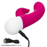CalExotics - Basic Essentials Rechargeable Dual Pleaser (Pink) CE2182 CherryAffairs