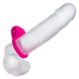 CalExotics - Basic Essentials Rechargeable Ridge Rider Cock Ring (Pink) CE2184 CherryAffairs